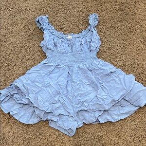 Urban Outfitters Sky Blue Textured Dress
